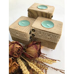 bougeoir trio cubes palette dentelle chauffe plat