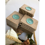 bougeoir trio cubes palette dentelle nature