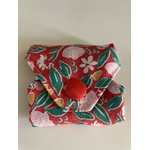 mini protege slip lavable fleuri rouge