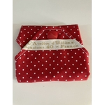 protege slip lavable  pois rouge