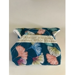 serviette hygiénique bambou coton lavable ginkgo emeraude