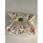 serviette hygiénique bambou coton lavable fleuri blanc