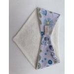 bavoir bandana eponge bambou animaux gris