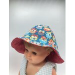 bob chapeau bébé coton été artisanal chouettes