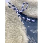 gilet bébé berger mouton pyrénées ecru bleu ours banquise