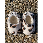 chausson bébé reversible gaze coton leopard bambou laine (4)