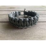 bracelet survie homme paracord inox gris noir blanc