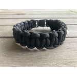 bracelet survie homme paracord noir (2)
