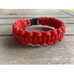 Bracelet survie en paracorde - rouge