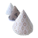 trio cones pipi coton eponge bambou losange noeud