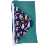 cape bain bambou gaze coton van surf bleu marine vert