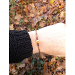 bracelet aiguille de pin et bois de pin artisanal landes