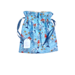 sac maillot bleu sirenes lin enduit interieur artisanal creatrice