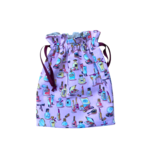 sac maillot interieur lin enduit cosmetique rose