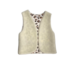 gilet berger laine mouton naturel france ecru léopard