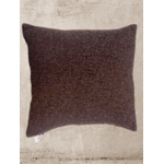 coussin laine mouton pyrenees marron chocolat