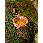 corbeille mini aiguille pin tressée landes orange