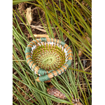 corbeille mini aiguille pin tressée landes vert clair
