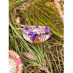 corbeille mini aiguille pin tressée landes violet3