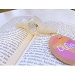 bague lecture irisée paillettée artisanal blanc