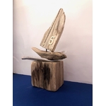 bateau bois flotté france artisanat creatrie