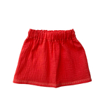 jupe fille double gaze corail-Photoroom