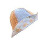 bob reversible coton été enfant palmiers