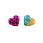 broche résine coeur