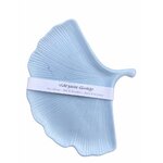 vide poche feuille ginkgo jesmonite bleu clair