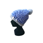 bonnet tricoté main gris bleu(1)