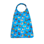 Serviette repas cantine maternelle lama bleu