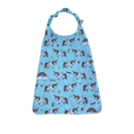 Serviette repas cantine maternelle licorne turquoise