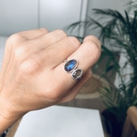 Bague Argent 925 artisanale labradorite
