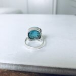 bague artisanale argent 925 et turquoise réglable