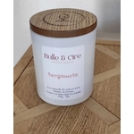 bougie artisanale verre blanc couvercle bois gravé3
