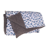 plaid laine mouton pyrénées léopard gaze coton