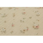gaze fleuri beige