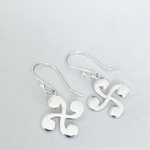 boucle oreille croix basque lauburu argent artisanal
