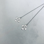 boucle oreille artisanale argent croix basque lauburu