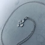 pendentif chaine croix basque argent artisanal