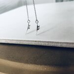 boucle oreille planche surf argent artisanal