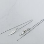 boucle oreille planche surf argent artisanal