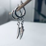 boucle oreille argent artisanal planche surf