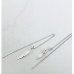boucle oreille planche surf argent artisanal