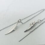 boucle oreille planche surf argent artisanal