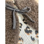 gilet marron léopard