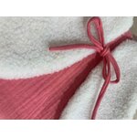 gilet laine mouton artisanal bébé ecru grenadine