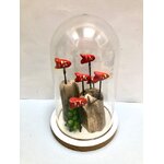 cloche poissons oranges bois flotté