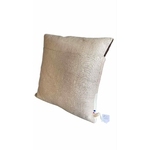 coussin laine et lin beige