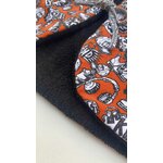 gilet eponge noire graffitti rouille